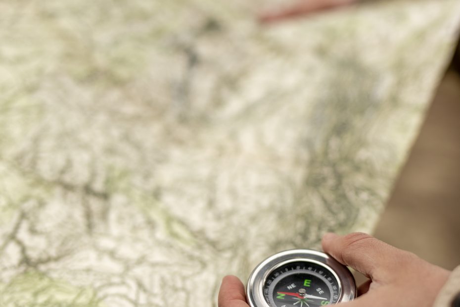Survival School Map and Compass